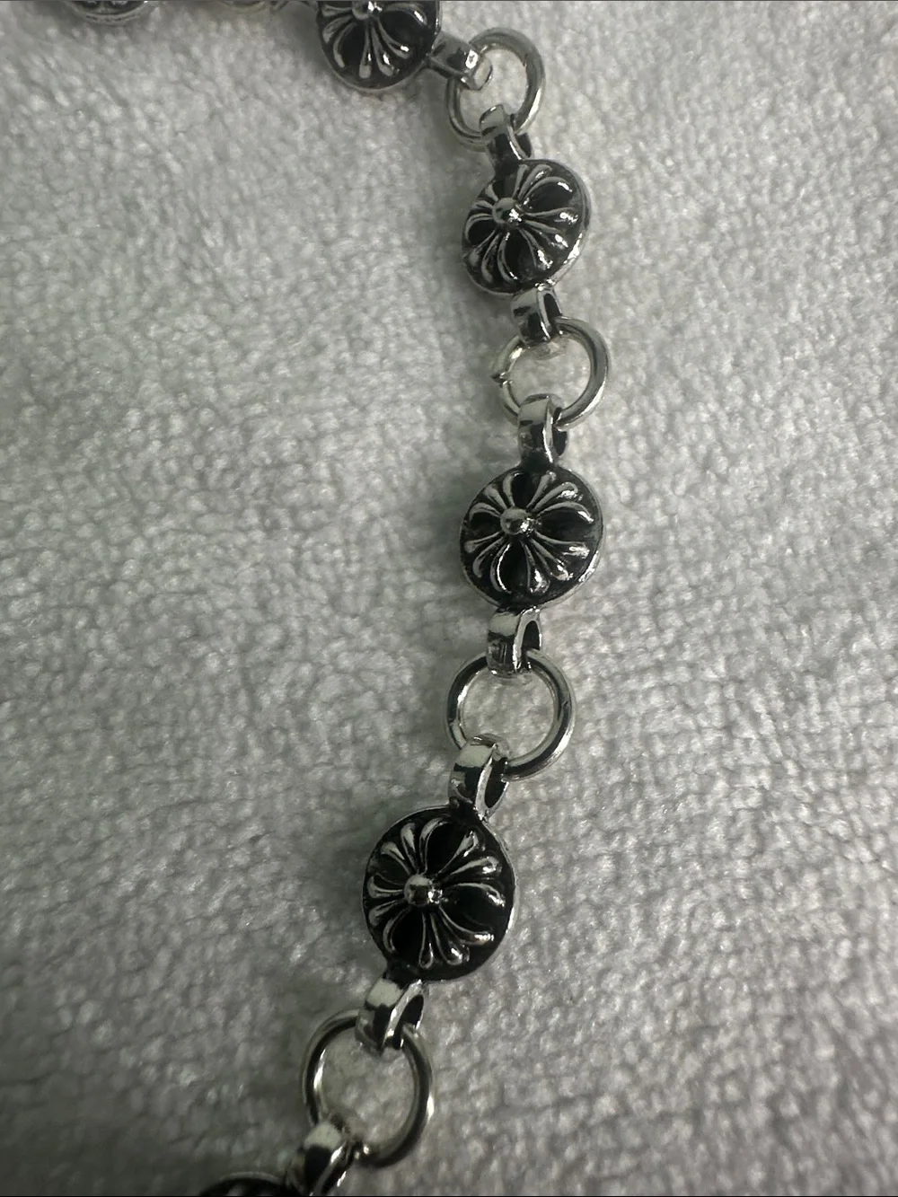 Silver Triple Cross Pendant Necklace